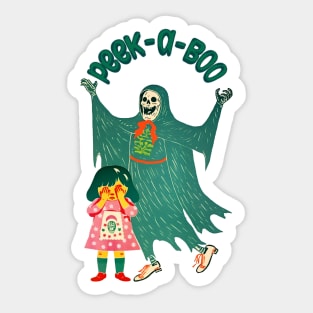 Peek-a-Boo Reaper Sticker